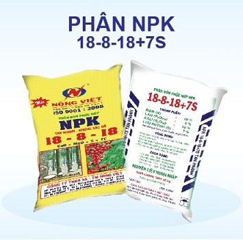 Phân bón NPK 18-8-18+7S - Công Ty TNHH Sản Xuất - Thương Mại Nông Việt